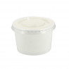 Potes de sorvete branco 120ml (4Oz)