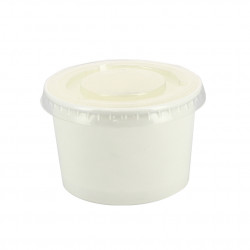 PET closed lid for tub (7.7Ø)