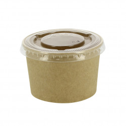 PET closed lid for tub (7.7Ø)
