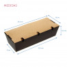 Envases para hot dog grandes de cartón negro kraft