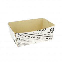 Barquettes vintage en carton pour fritures 850ml