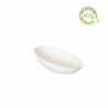 Mini assiette en fibre d'oeuf pour apéritif Blanc 10x3cm