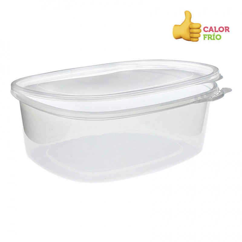 Reusable PP containers with safety closing lid (1000cc)