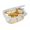 Reusable PP containers with safety closing lid (1000cc)