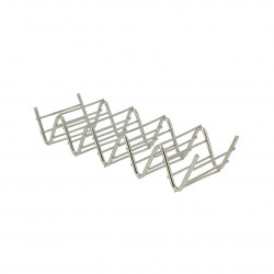 Stainless silver taco support