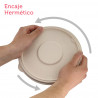 BIO ECO 1000cc waterproof fiber salad bowl