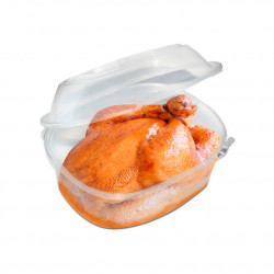 Reusable PP containers with high security lid (1700cc)