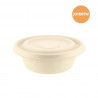 Fiber lid for waterproof salad bowl BIO ECO 500cc
