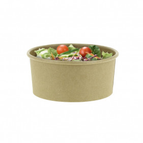 Kraft cardboard salad bowls 360cc