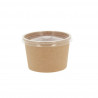 Envase de cartón BIO Kraft sopas estancos (300ml)