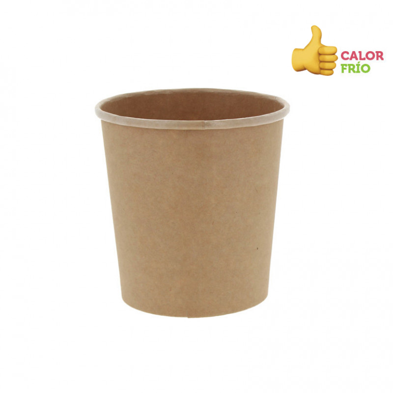 Envase de cartón BIO Kraft sopas estancos (475ml) Envase de cartón BIO Kraft sopas estancos (475ml)