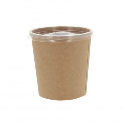 Envase de cartón BIO Kraft sopas estancos (475ml)