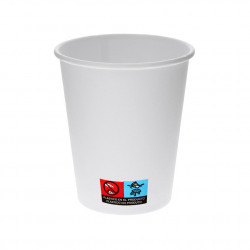 White cardboard cups of coffee and soft drinks