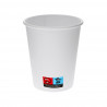 Vasos de cartón blancos café y refrescos