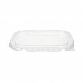 Transparent PET lid for kraft containers (500, 750 and 1000cc)