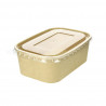 Couvercle PET transparent pour contenants kraft (500, 750 et 1000cc)