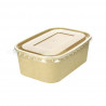 Transparent PET lid for kraft containers (500, 750 and 1000cc)
