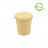 TAPA KRAFT TARRINAS PARA SALSAS CARTON ECO 62MM