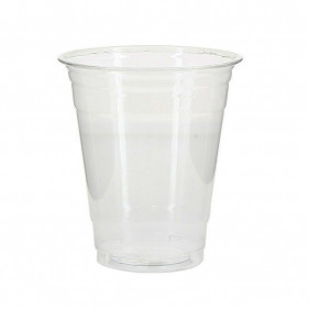 Transparent and recyclable PET cups