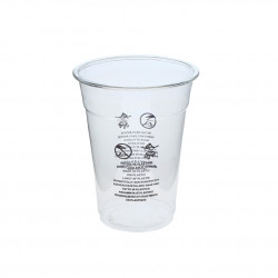 Vasos PET transparente y reciclable
