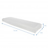 Sacs en papier blanc pour pain (9+5x31,5 cm)