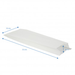 Sacs blancs anti-graisse pour pain et sandwichs (10 4x31cm)