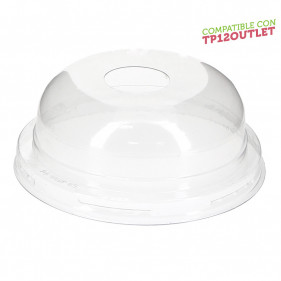 Coperchio a cupola con foro per bicchiere di succhi e frullati (Ø 9,3)