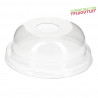 Tapa cúpula con agujero para vaso zumos y batidos (9,3Ø)