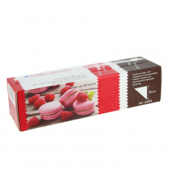 Transparent pastry bag on dispenser roll