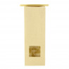 Kraft paper bag with window and elongated semi-hermetic closure