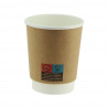 Vasos para café cartón Kraft Doble Capa 240ml
