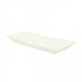 Piatti in fibra rettangolari catering (26x13cm)