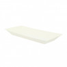 Pratos de fibra retangulares para catering (26x13cm)