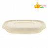 Hermetic lid for 850, 1100 and 1300cc kraft fiber biodegradable containers