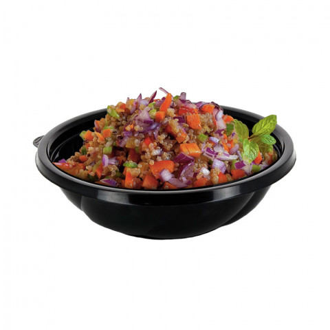Saladeira redonda preta 1050 cc