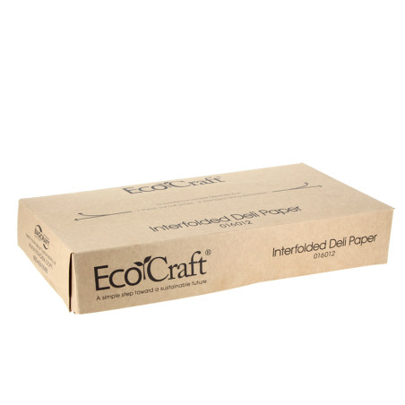 Papel kraft anti-gordura com dispensador (25x27cm)