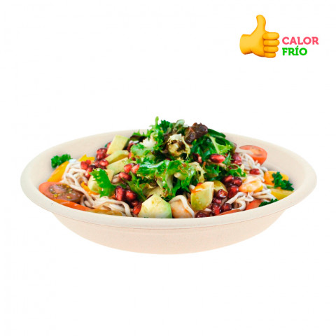 Ensaladera bowl de fibra biodegradable 700cc