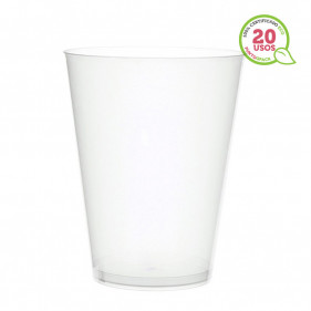Glass for cider and cubalibre PP reusable and transparent (600ml)