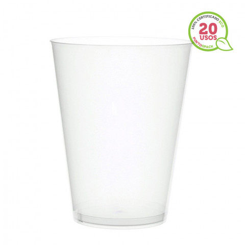 VASO PARA SIDRA PP REUTILIZABLE Y TRANSPARENTE 600ML