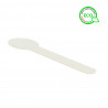 Cuchara de fibra compostable blanca (16cm)