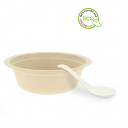White fiber soup spoon (12cm)