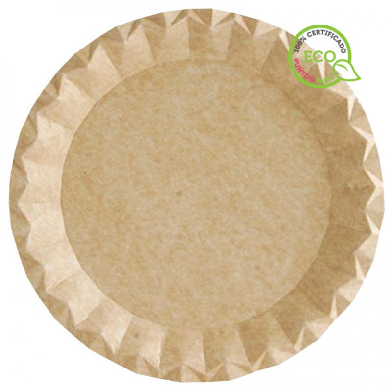 Pratos de papel kraft gama Bali (29Ø)