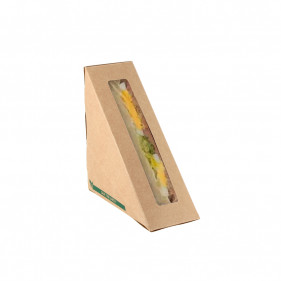 Boîte à sandwich fenêtre en carton 1 u