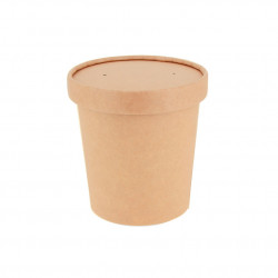 Eco cardboard lid for BIO kraft tureens
