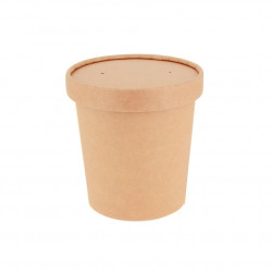 Envase de cartón BIO Kraft sopas estancos (475ml)