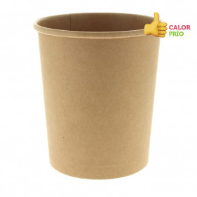 Tarrina para sopas cartón kraft (950ml)
