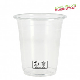 Bicchieri in PET riciclabile per succhi e frullati (355ml)
