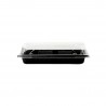 Recyclable PS sushi trays with anti-fog lid (16x11.5x4.5cm)