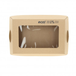 Tapa de cartón con ventana biodegradable (27,5x18,5x3 cm)