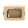 Cardboard lid with biodegradable window (27.5x18.5x3 cm)